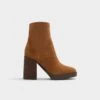 Aldo Voss Nude Block Heel Ankle Boots -The Aldo Shop product 13655437 voss brown 201 001 046 main sq gy