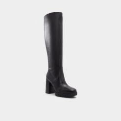 Aldo Equine Women's Knee-High Equestrian Boots -The Aldo Shop product 13679850 equine black 001 002 043 alt3 sq gy