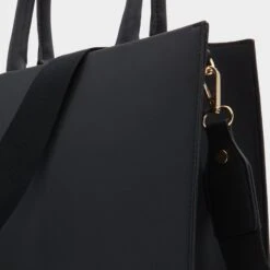 Aldo Daspiass Women's Ribbed Leather Satchel - Handheld & Crossbody -The Aldo Shop product 13681574 daspiass black 001 002 008 detail sq gy