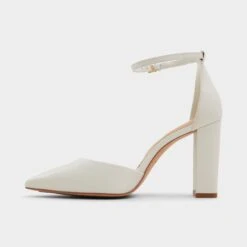 Aldo Faith White Block Heels for Women -The Aldo Shop product 13706568 faith white 121 001 043 alt2 sq gy
