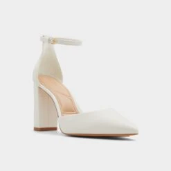 Aldo Faith White Block Heels for Women -The Aldo Shop product 13706568 faith white 121 001 043 alt3 sq gy