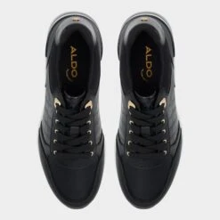 Aldo Iconistep Women's Wedge Sneakers -The Aldo Shop product 13711820 iconistep black 009 002 004 alt5 sq gy