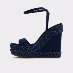 Aldo Marysol Denim Wedge Sandals for Women 13 Aldo Marysol Denim Wedge Sandals for Women -The Aldo Shop product 13715314 marysol blue 420 003 005 alt2 sq gy