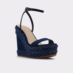 Aldo Marysol Denim Wedge Sandals for Women 14 Aldo Marysol Denim Wedge Sandals for Women -The Aldo Shop product 13715314 marysol blue 420 003 005 alt3 sq gy