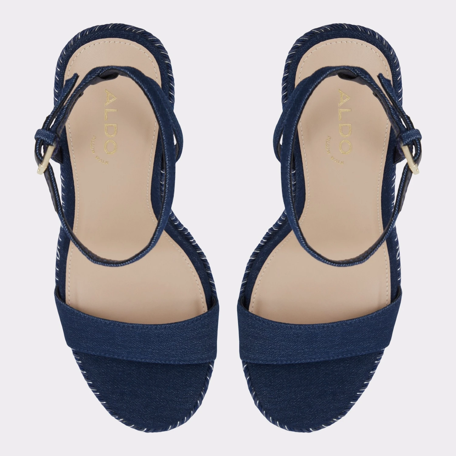 Aldo Marysol Denim Wedge Sandals for Women 8 Aldo Marysol Denim Wedge Sandals for Women - Image 6