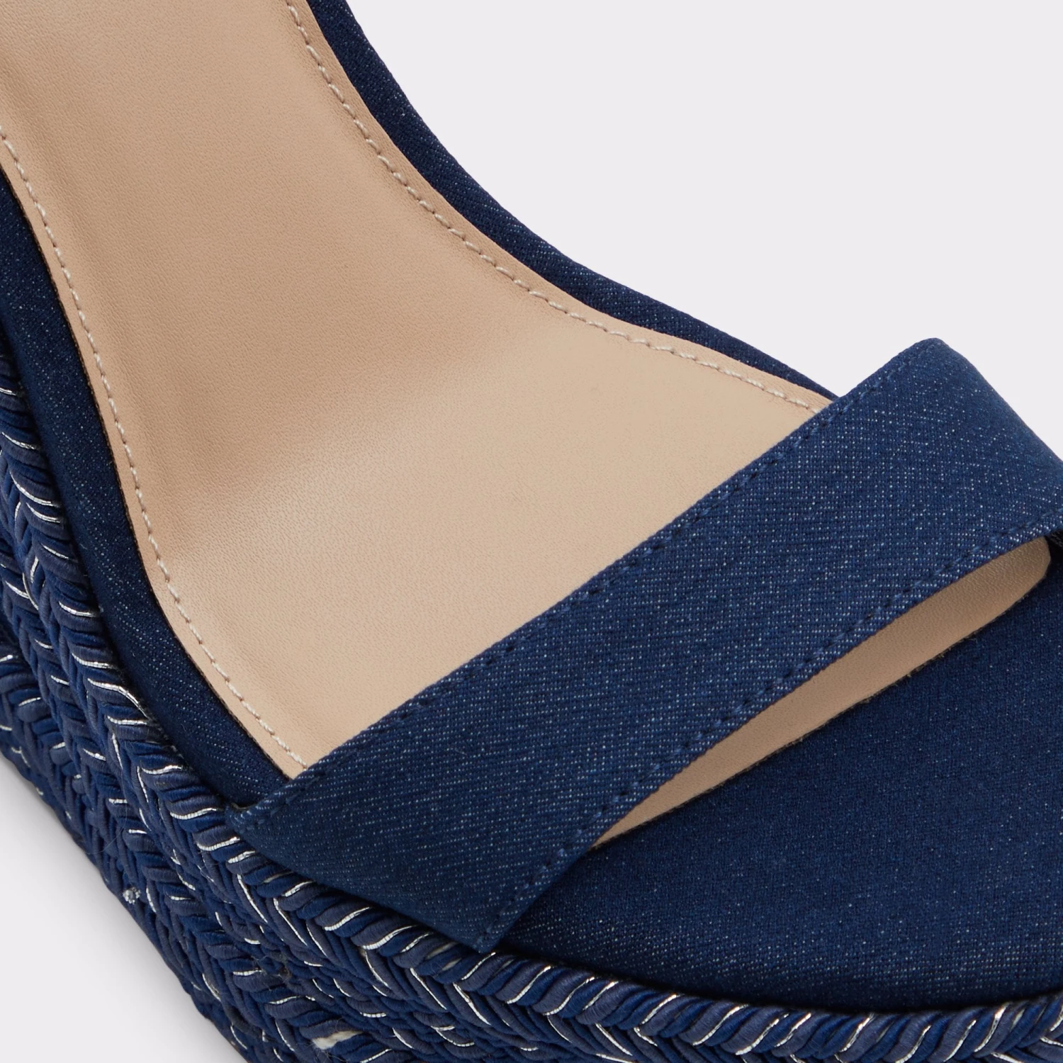 Aldo Marysol Denim Wedge Sandals for Women 9 Aldo Marysol Denim Wedge Sandals for Women - Image 7