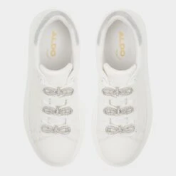 Aldo Merrick Women's Rhinestone Embellished Sneakers 15 Aldo Merrick Women's Rhinestone Embellished Sneakers -The Aldo Shop product 13715346 merrick white 100 002 029 alt5 sq gy
