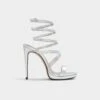 Aldo Katswirl Women's Strappy Platform Heels -The Aldo Shop product 13722736 katswirl silver 040 002 028 main sq gy