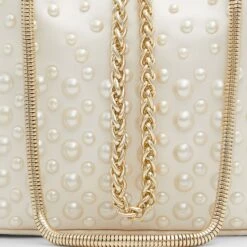 Aldo Pearlilyx - Pearl Embellished Bucket Bag -The Aldo Shop product 13723848 pearlilyx white 112 002 029 detail sq gy