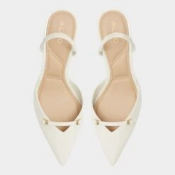 Aldo Nailah Women's Pointed Toe Kitten Heels 15 Aldo Nailah Women's Pointed Toe Kitten Heels -The Aldo Shop product 13740393 nailah white 121 002 033 alt5 sq gy