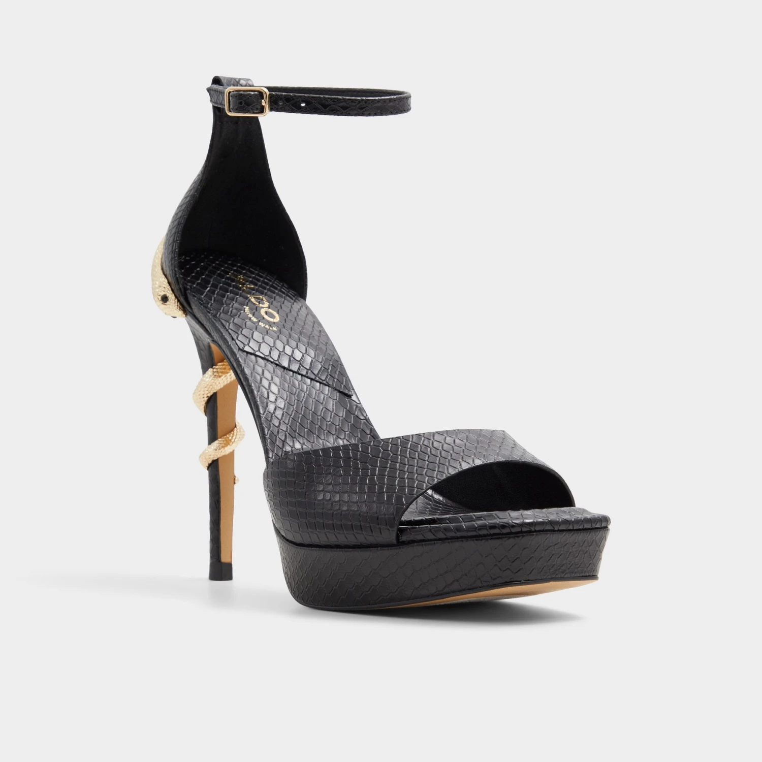 Aldo Medusa Snake Print Platform Heels with Statement Hardware 6 Aldo Medusa Snake Print Platform Heels with Statement Hardware - Image 4