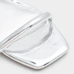 Aldo Spinna Strappy Block Heel Gladiator Sandals -The Aldo Shop product 13741622 spinna silver 040 002 028 alt4 sq gy