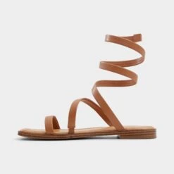 Aldo Spinella Women's Gladiator-Inspired Strappy Sandals -The Aldo Shop product 13741625 spinella brown 210 002 043 alt2 sq gy