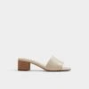 Aldo Claudina Women's Statement Heeled Mules -The Aldo Shop product 13744871 claudina beige 280 001 043 main sq gy