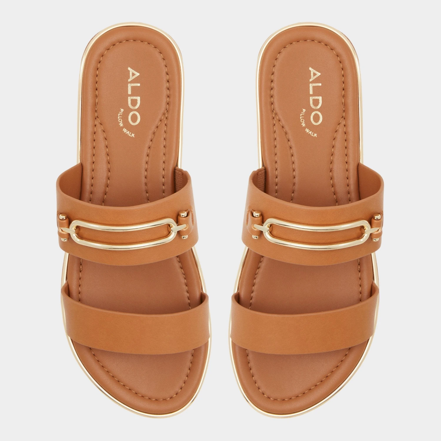 Aldo Lagoon Women's Two-Strap Sandals - Brown 8 Aldo Lagoon Women's Two-Strap Sandals - Brown - Image 6