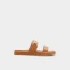 Aldo Lagoon Women's Two-Strap Sandals - Brown -The Aldo Shop product 13749052 lagoon brown 240 002 043 main sq gy