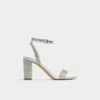 Aldo Rhiannon Silver Metallic Rhinestone Block Heels -The Aldo Shop product 13773240 rhiannon silver 040 002 029 main sq gy