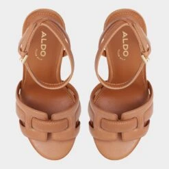 Aldo Valaberel - Women's Raffia Block Platform Heels -The Aldo Shop product 13804424 valaberel brown 210 001 043 alt5 sq gy