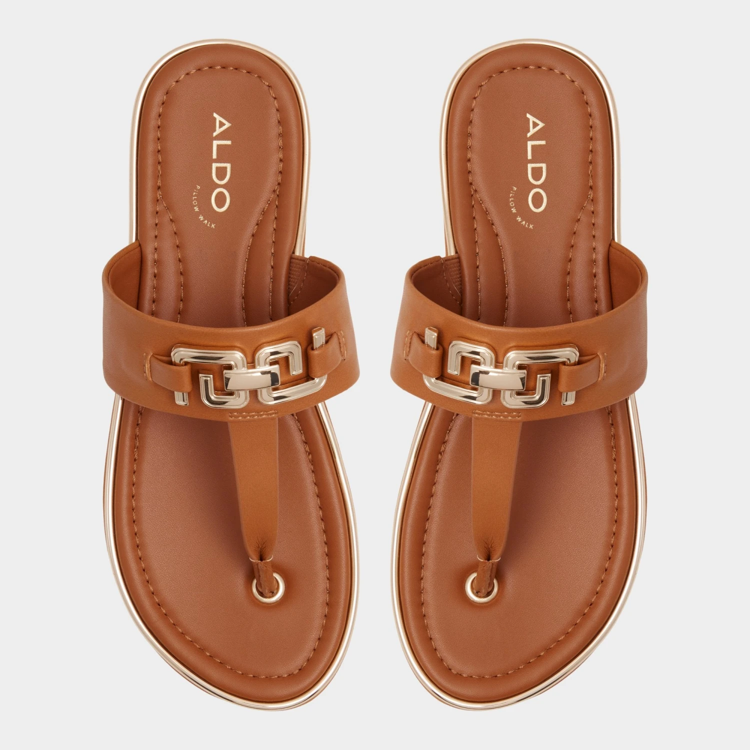 Aldo Adirahar Women's T-Strap Sandals with Metal Accents 8 Aldo Adirahar Women's T-Strap Sandals with Metal Accents - Image 6