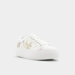 Aldo Pearlwing Women's Sneakers - Butterfly Embellished Fashion Footwear -The Aldo Shop product 13812497 pearlwing white 100 002 043 alt3 sq gy