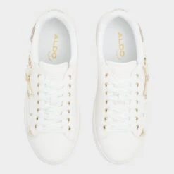 Aldo Pearlwing Women's Sneakers - Butterfly Embellished Fashion Footwear -The Aldo Shop product 13812497 pearlwing white 100 002 043 alt5 sq gy