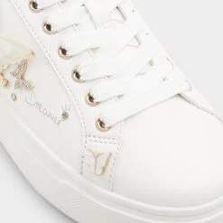 Aldo Pearlwing Women's Sneakers - Butterfly Embellished Fashion Footwear -The Aldo Shop product 13812497 pearlwing white 100 002 043 detail sq gy