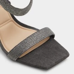 Aldo Rosy - Elegant Rhinestone Sandals with Lucite Detailing -The Aldo Shop product 13816546 rosy grey 021 003 005 alt4 sq gy