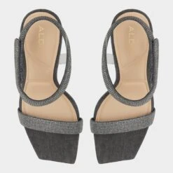 Aldo Rosy - Elegant Rhinestone Sandals with Lucite Detailing -The Aldo Shop product 13816546 rosy grey 021 003 005 alt5 sq gy