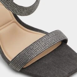 Aldo Rosy - Elegant Rhinestone Sandals with Lucite Detailing -The Aldo Shop product 13816546 rosy grey 021 003 005 detail sq gy