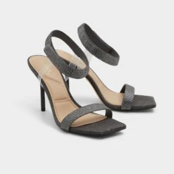 Aldo Rosy - Elegant Rhinestone Sandals with Lucite Detailing -The Aldo Shop product 13816546 rosy grey 021 003 005 spotlight sq gy