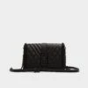 Aldo Baussey Diamond-Quilted Crossbody Bag with Matte Chain -The Aldo Shop product 13824554 baussey black 008 002 029 main sq gy