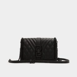 Aldo Baussey Diamond-Quilted Crossbody Bag with Matte Chain