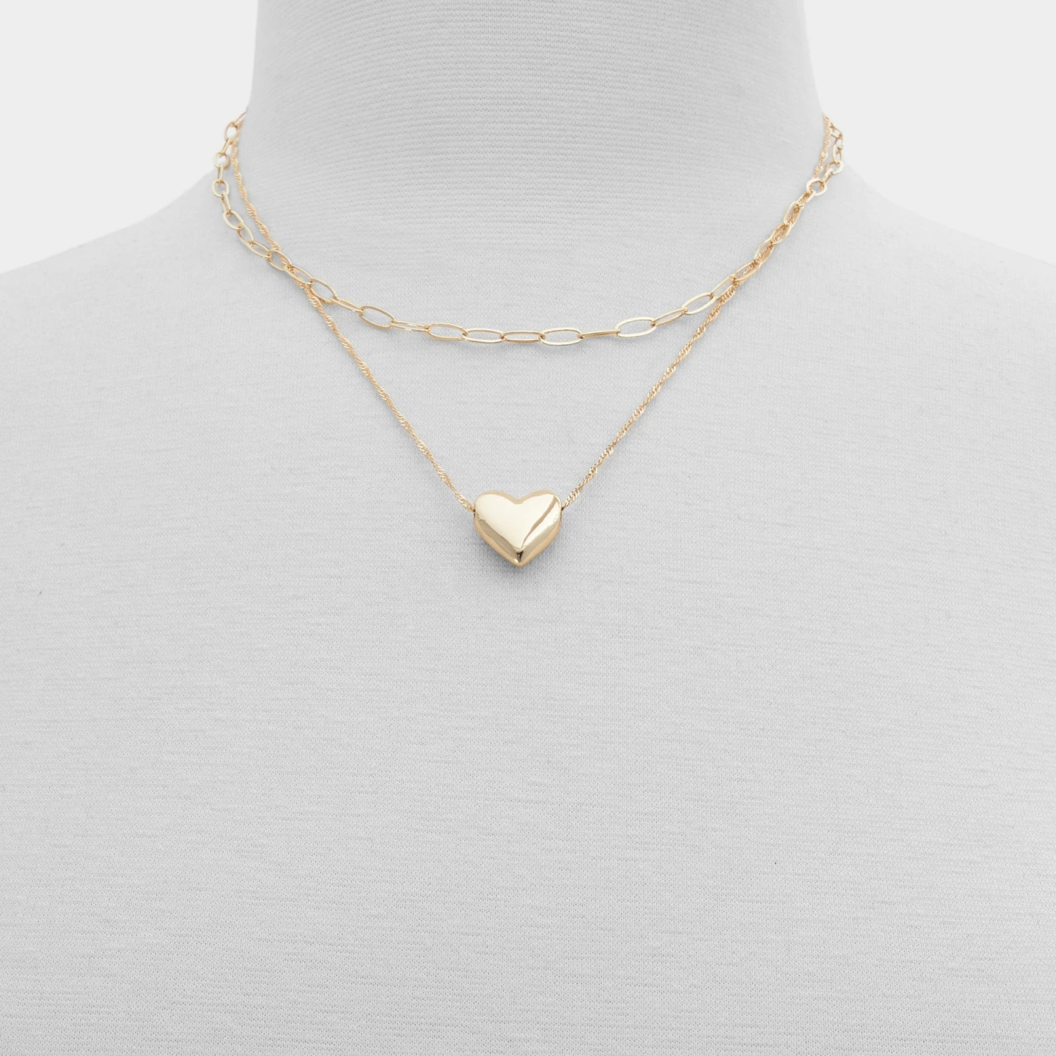 Aldo Takemyheart Layered Statement Necklace for Women 4 Aldo Takemyheart Layered Statement Necklace for Women - Image 2
