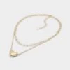 Aldo Takemyheart Layered Statement Necklace for Women 1 Aldo Takemyheart Layered Statement Necklace for Women -The Aldo Shop product 13825802 takemyheart gold 710 main sq gy
