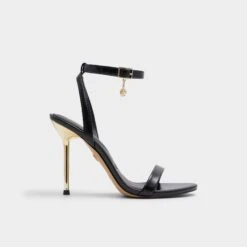 Aldo Maristou Stiletto Sandals with Elegant Ankle Charms