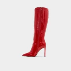 Aldo Agathea Women's Patent Knee-High Tall Boots -The Aldo Shop product 13838725 agathea red 600 002 033 alt2 sq gy