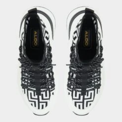 Aldo Everlynn Women's Knit Jogger Sneakers -The Aldo Shop product 13839871 everlynn white 122 003 017 alt5 sq gy