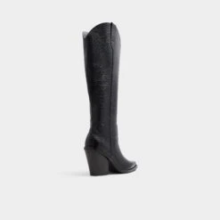 Aldo Nevada-WC Wide Calf Knee-High Western Boots 10 Aldo Nevada-WC Wide Calf Knee-High Western Boots -The Aldo Shop product 13847647 nevada wc black 001 001 022 alt1 sq gy