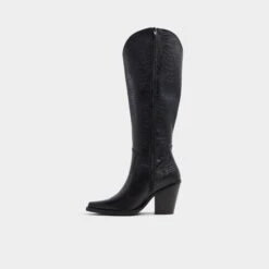 Aldo Nevada-WC Wide Calf Knee-High Western Boots 11 Aldo Nevada-WC Wide Calf Knee-High Western Boots -The Aldo Shop product 13847647 nevada wc black 001 001 022 alt2 sq gy