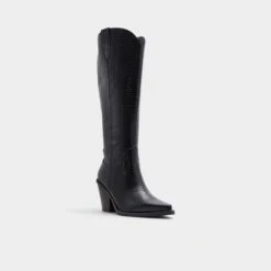 Aldo Nevada-WC Wide Calf Knee-High Western Boots 12 Aldo Nevada-WC Wide Calf Knee-High Western Boots -The Aldo Shop product 13847647 nevada wc black 001 001 022 alt3 sq gy
