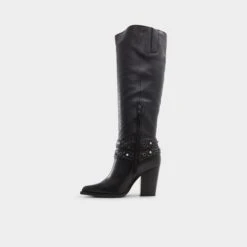 Aldo Thelidan Women's Western-Inspired Pointed Toe Knee-High Boots 13 Aldo Thelidan Women's Western-Inspired Pointed Toe Knee-High Boots -The Aldo Shop product 13847658 thelidan black 007 001 043 alt2 sq gy