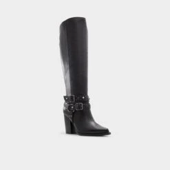 Aldo Thelidan Women's Western-Inspired Pointed Toe Knee-High Boots 14 Aldo Thelidan Women's Western-Inspired Pointed Toe Knee-High Boots -The Aldo Shop product 13847658 thelidan black 007 001 043 alt3 sq gy
