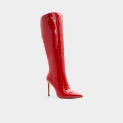 Aldo Agathea-WC Wide Calf Patent Knee-High Boots 12 Aldo Agathea-WC Wide Calf Patent Knee-High Boots -The Aldo Shop product 13847661 agathea wc red 600 002 033 alt3 sq gy