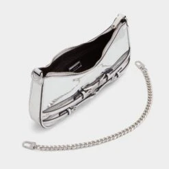 Aldo Jaymeex Metallic Shoulder Bag - Statement Buckle Detail -The Aldo Shop product 13863683 jaymeex silver 040 002 029 alt2 sq gy