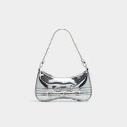 Aldo Jaymeex Metallic Shoulder Bag - Statement Buckle Detail