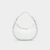 Aldo Charlisaax Modern Crescent Shoulder Bag with Decorative Chain -The Aldo Shop product 13863740 charlisaax white 100 002 029 main sq gy