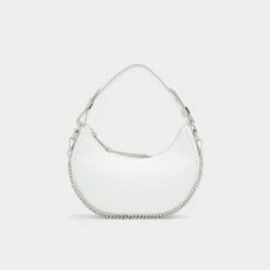 Aldo Charlisaax Modern Crescent Shoulder Bag with Decorative Chain