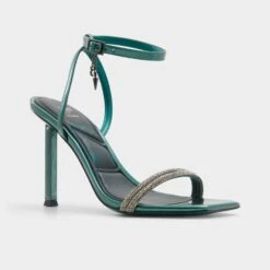Aldo Bewitching: Elphaba-Inspired Emerald Stiletto Sandals -The Aldo Shop product 13868660 bewitching green 301 002 033 alt3 sq gy