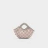 Aldo Glamorousgal Pink Textured Handbag with Silver Weaving -The Aldo Shop product 13869400 glamorousgal pink 650 002 029 main sq gy