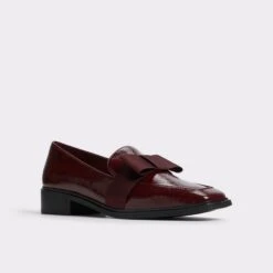 Aldo Hairalle Square Toe Loafers with Accent Bow -The Aldo Shop product 13875027 hairalle red 601 002 033 alt3 sq gy